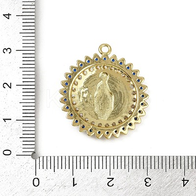 Brass Micro Pave Cubic Zirconia Pendants LS-KK-M322-37G-1