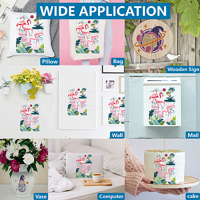 1Pc PET Hollow Out Drawing Painting Stencils DIY-MA0004-83-1