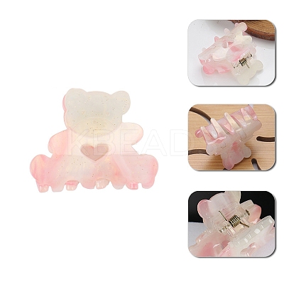 Bear Plastic Claw Hair Clips PW-WGD3C4E-02-1