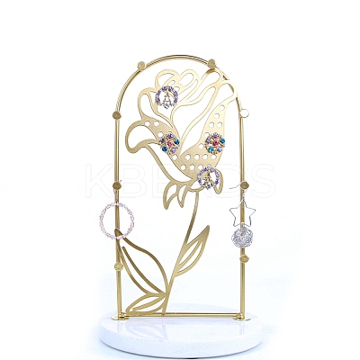 Marble Pedestal with Iron Jewelry Holder PW-WGE3854-04-1