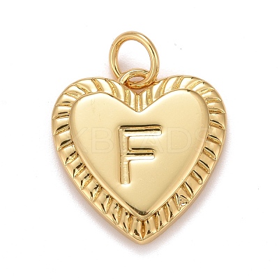 Rack Plating Real 18K Gold Plated Brass Pendants KK-E260-01G-F-1