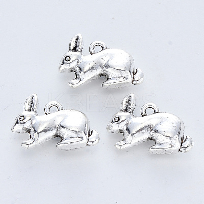 Tibetan Style Alloy Pendants TIBE-R316-017AS-RS-1