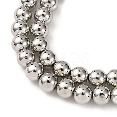 Electroplate Glass Beads Strands EGLA-H109-07E-1