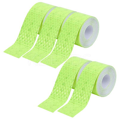 5 Rolls PET & PVC AUMO-mate Car Reflective Strip Sticker AJEW-SP0002-17-1