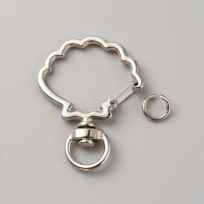 Alloy Swivel Clasps PALLOY-WH0104-16D-P-1