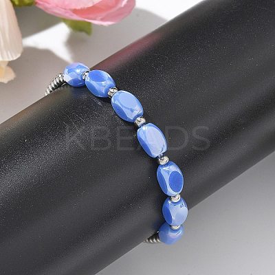 304 Stainless Steel Beads Stretch Breacelets for Women LS-BJEW-M054-01P-02-1