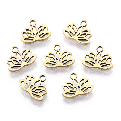 Ion Plating(IP) 304 Stainless Steel Charms STAS-T059-29G-1