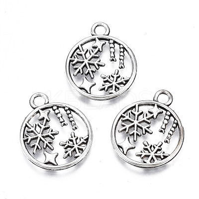 Tibetan Style Alloy Pendants TIBE-N010-62-1