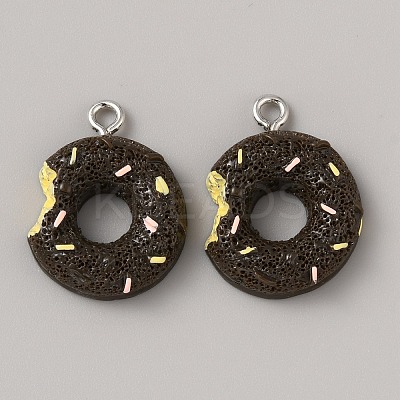 Opaque Resin Imitation Food Pendants LS-RESI-WH0039-02B-1