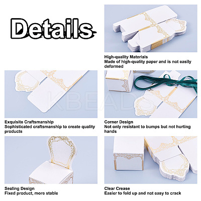 30 Sets 3 Colors Chair Shape Romantic Wedding Candy Box CON-FW0001-01-1