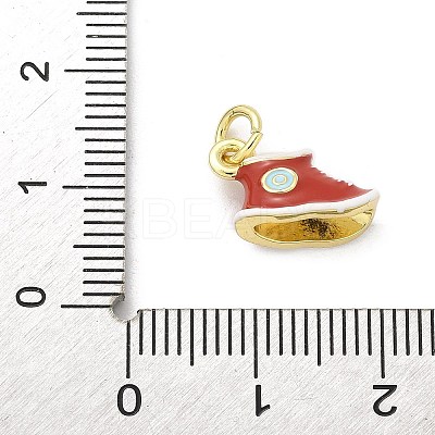 Brass Enamel Charms KK-S511-28A-G-1