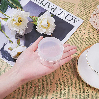 Plastic Bead Storage Tubes with Screw Top White Lid CON-BC0003-12-1