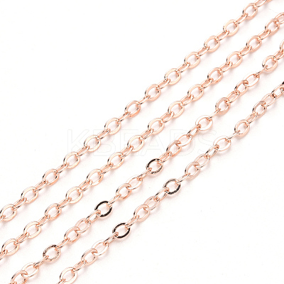 3.28 Feet Brass Cable Chains X-CHC-T008-06B-RG-1