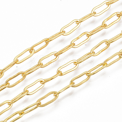 Brass Paperclip Chains X-CHC-S008-001A-G-1