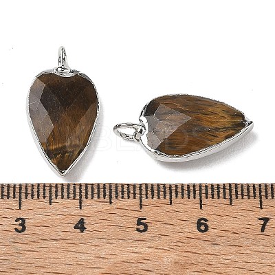 Natural Tiger Eye Pendants G-G012-13P-10-1