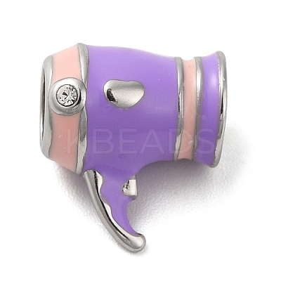 304 Stainless Steel Enamel European Beads STAS-G308-37P-1