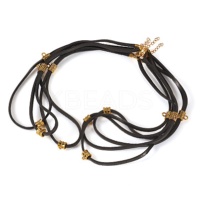 3Pcs Cowhide Leather Cord Double Layer Necklace Making AJEW-TA0002-77A-1