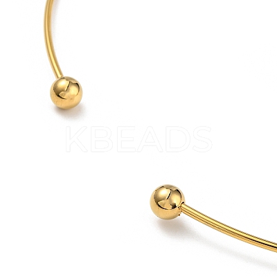 PVD Vacuum Plating 202 Stainless Steel Wire Choker Necklace NJEW-H011-05G-1