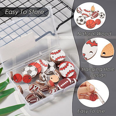 DIY Sport Theme Earring Making Kit DIY-TA0006-10-1
