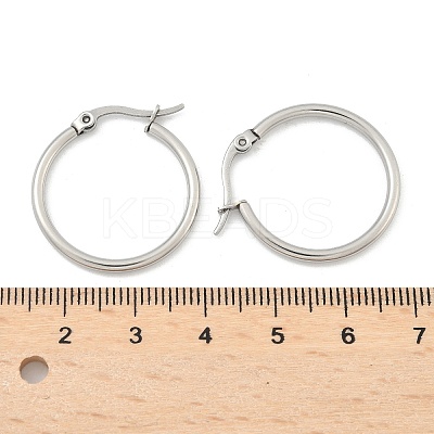 Tarnish Resistant 304 Stainless Steel Hoop Earrings X-EJEW-F105-10P-1