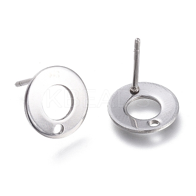 Non-Tarnish 201 Stainless Steel Stud Earring Findings LS-X-STAS-K212-04P-1
