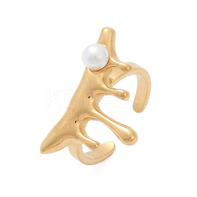 304 Stainless Steel Cuff Rings RJEW-S629-09G-C-1