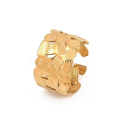 304 Stainless Steel Cuff Open Rings RJEW-Z125-01G-1