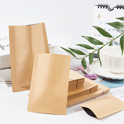 Kraft Paper Open Top Sealable Bags AJEW-PH0017-53-1