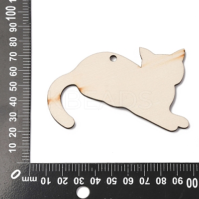 Halloween Printed Wooden Big Pendants LS-WOOD-I016-01B-1