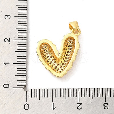 Mother's Day Brass Micro Pave Clear Cubic Zirconia Pendants FIND-Z041-20B-1