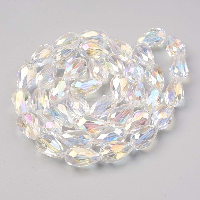 Transparent Glass Beads Strands EGLA-S194-09-A01-1