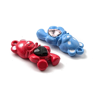 Spray Painted Alloy Enamel Pendants X-PALLOY-K010-25-1