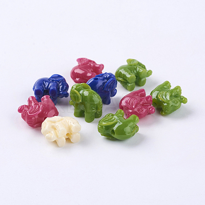 Elephant Resin Beads X-RESI-Q127-M-1
