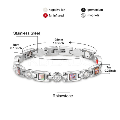 Stainless Steel Panther Chain Watch Band Bracelets JB661A-1
