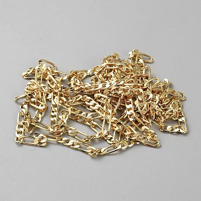 Long-Lasting Plated Brass Figaro Chains CHC-TAC0007-03G-1