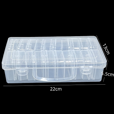20 Slots Plastic Craft Organizer Case PW-WG35538-01-1