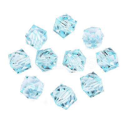 Transparent Acrylic Beads TACR-Q259-8mm-V38-1