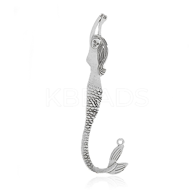 Mermaid Tibetan Style Alloy Bookmarks PALLOY-J659-54AS-1