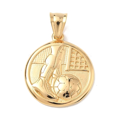 Sports 304 Stainless Steel Pendants STAS-D207-15G-1