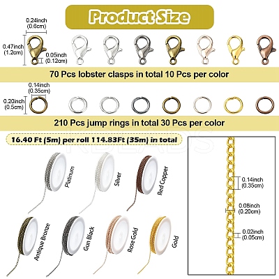 DIY Necklaces Jewelry Making Kit DIY-YW0009-35-1