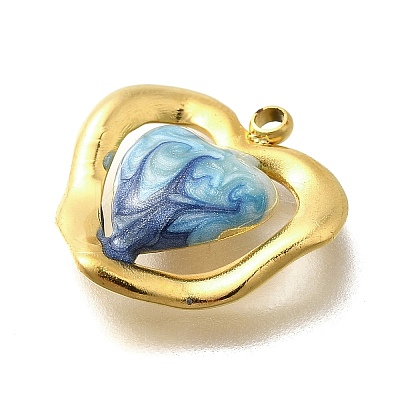 Brass Enamel Pendants LS-STAS-Q347-15G-02-1-1
