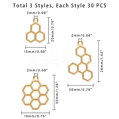 Alloy Open Back Bezel Pendants PALLOY-WH0065-60-1