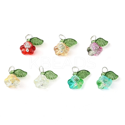 Glass Flower of Life Pendant PALLOY-JF02279-1