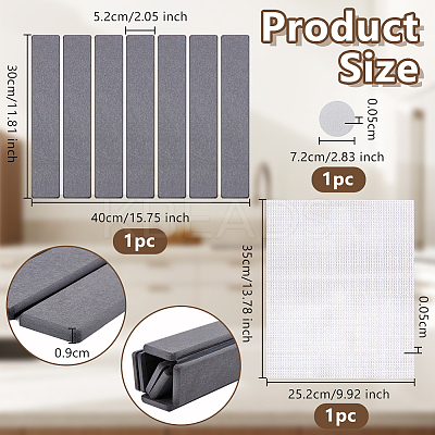 Rectangle Diatomaceous Earth Bathroom Mat AJEW-WH0556-50B-1