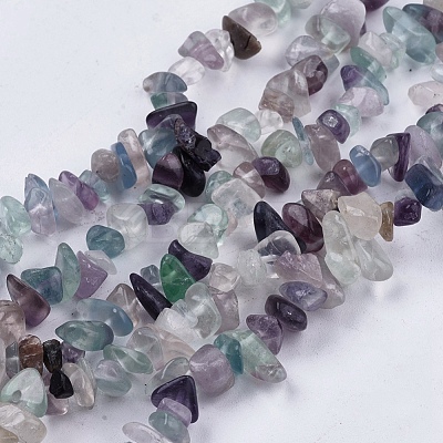 Natural Fluorite Stone Bead Strands X-G-R192-05-1