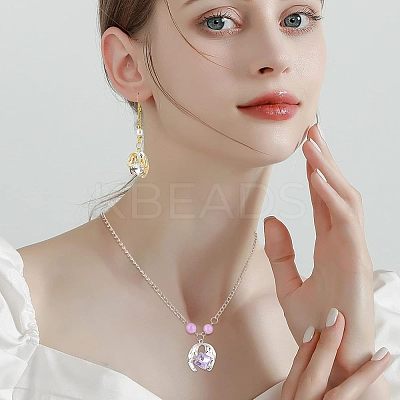 24Pcs 2 Colors Alloy Rhinestone Pendants FIND-CA0004-92-1