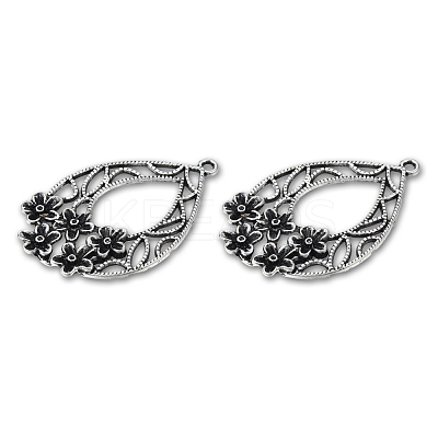 Tibetan Style Alloy Pendants TIBEP-N008-199-1