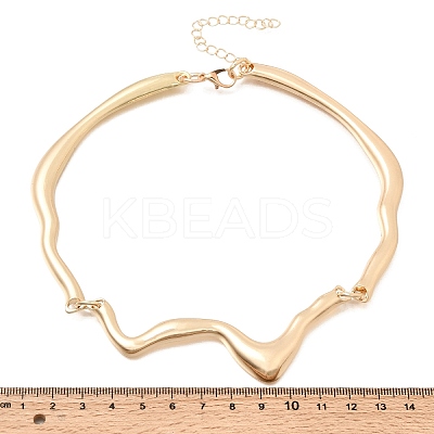 Alloy Flow Water Choker Necklaces for Women AL-CBA9074-01G-1