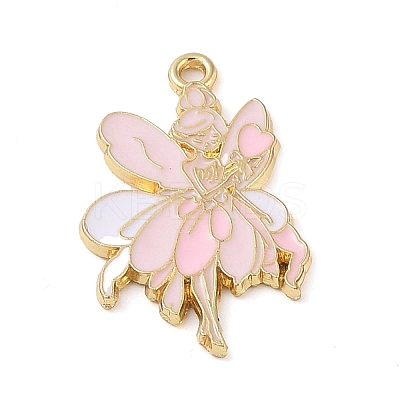 Golden Plated Alloy Eanaml Pendants PALLOY-S184-04G-A-1