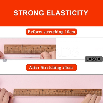 1/8 inch Flat Nylon Elastic Hollow Band for Face Mouth Cover Ear Loop OCOR-E024-02-1